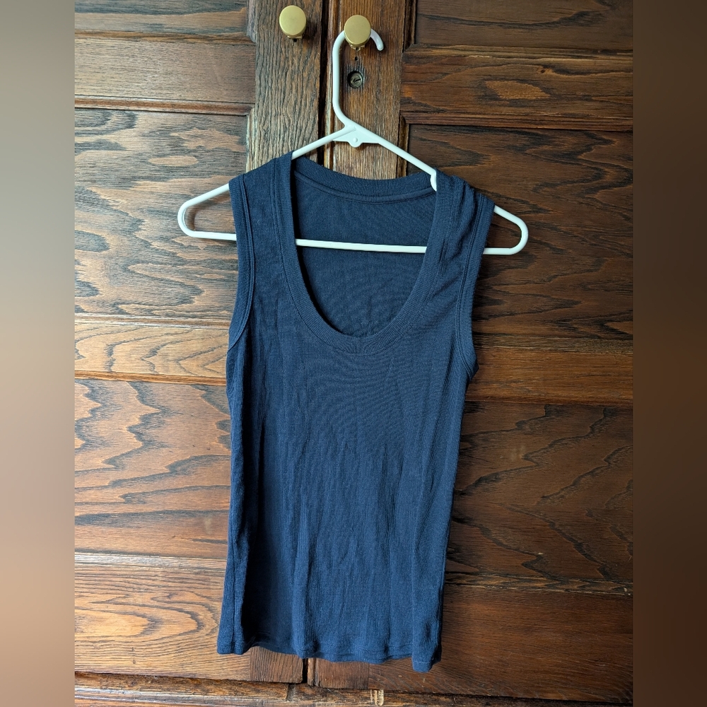 Woolx Navy Blue Tank Top